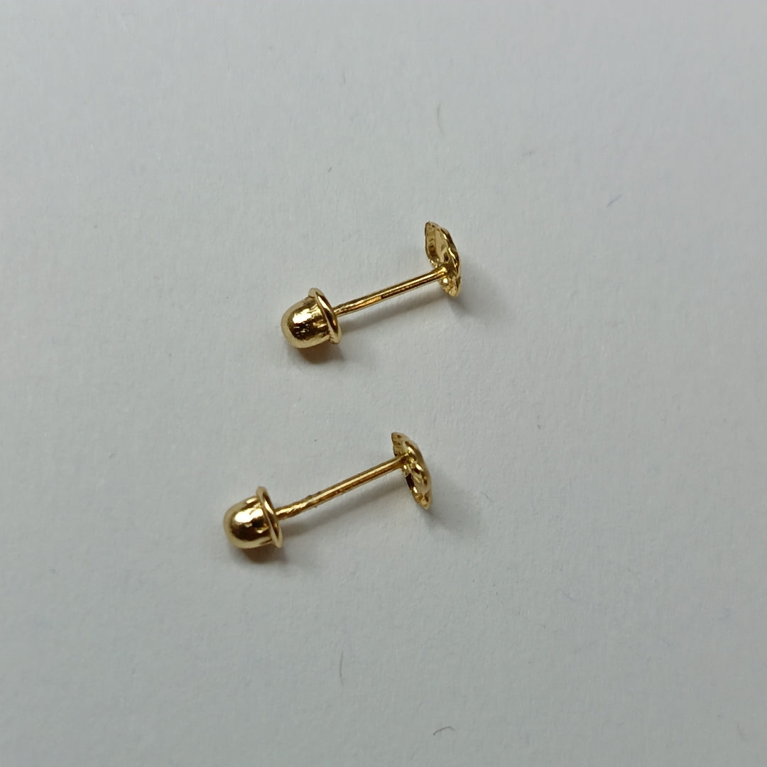 BROQUELES ORO 14K 1 (NUEVO)
