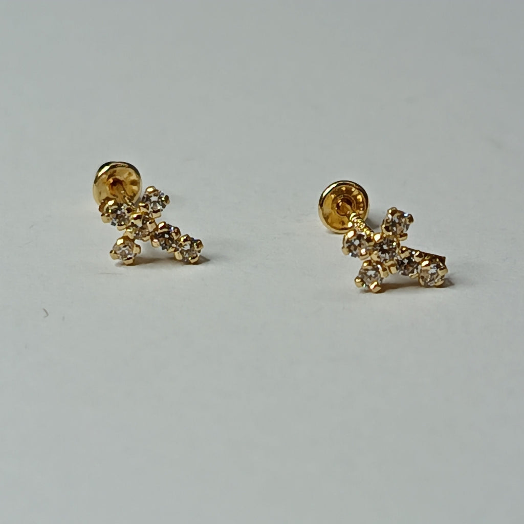 BROQUELES ORO 14K 1 (NUEVO)