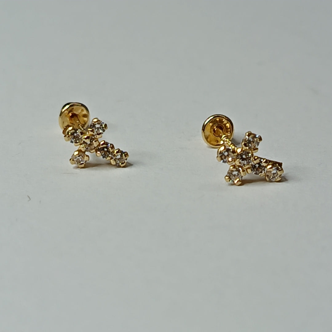 BROQUELES ORO 14K 1 (NUEVO)