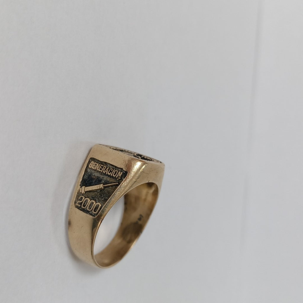 ANILLO DE GRADUACIÓN ORO 10 K 7,10 GRMS (SEMINUEVO)
