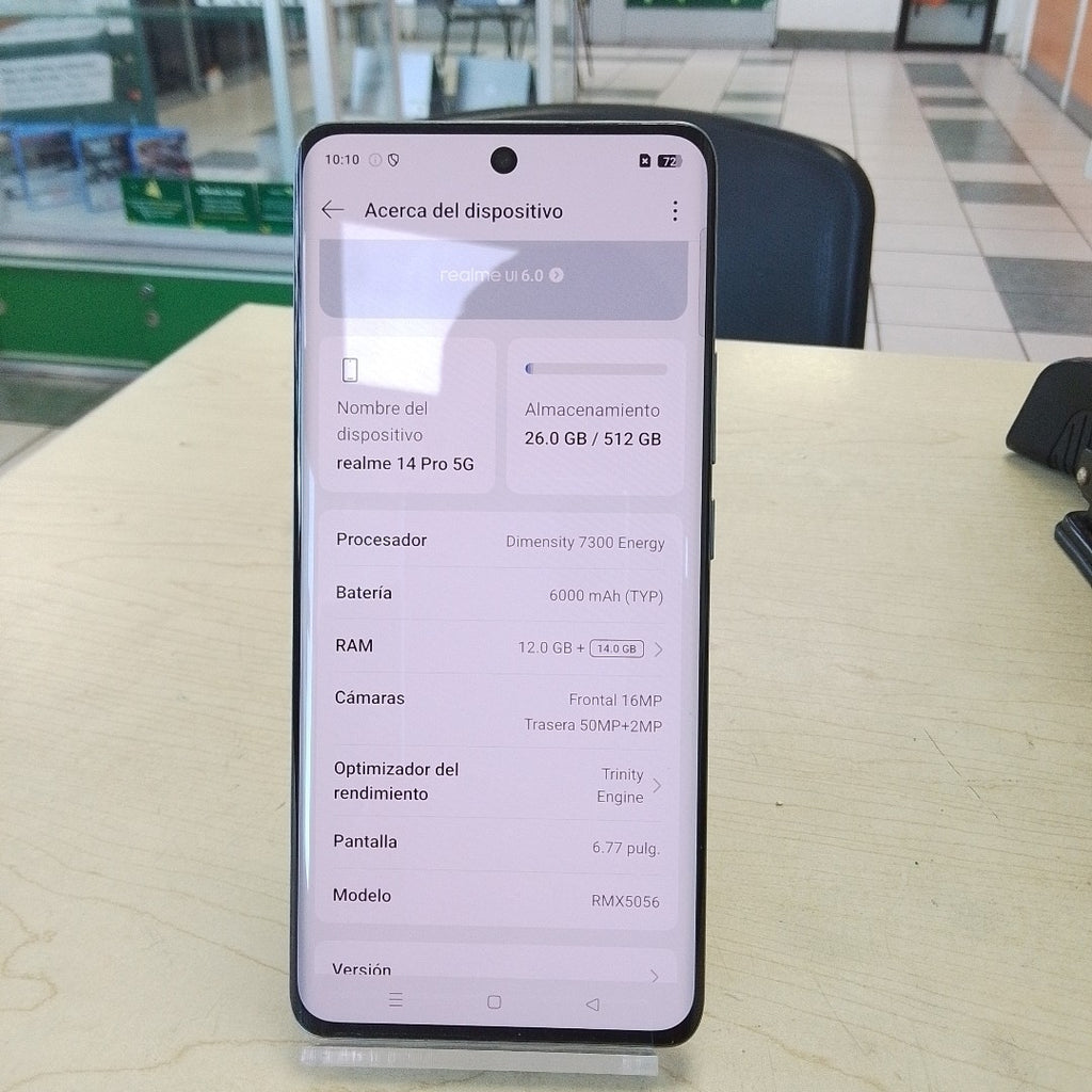CELULAR REALME 14 PRO 5G RMX5056 (2025) 512 GB 12 GB RAM (SEMINUEVO)