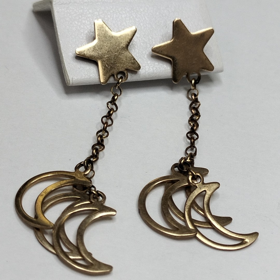 BROQUELES PAR ORO 14 K 4,00 GRMS (SEMINUEVO)