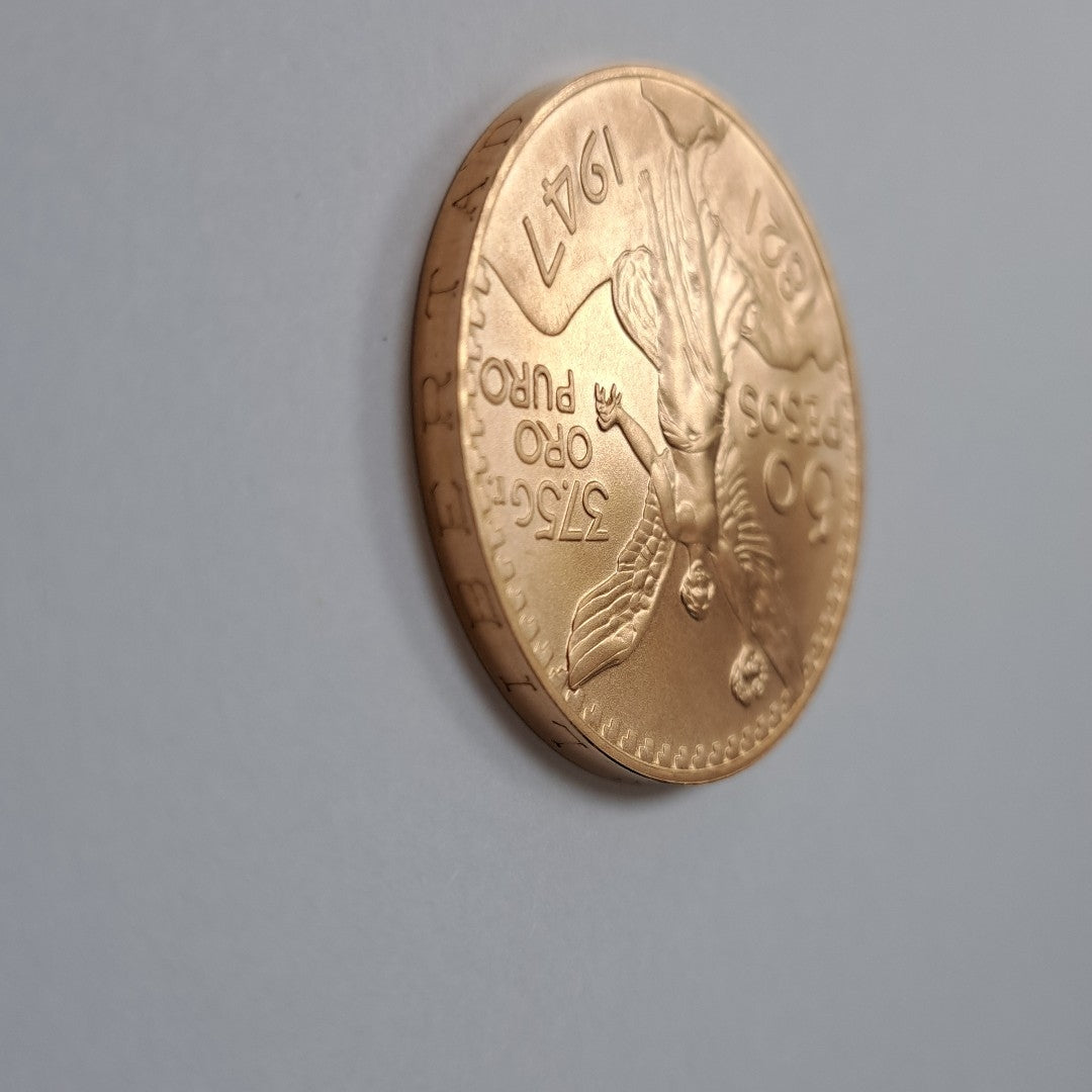 K1 41,60 GRMS - DTO. 0,00 GRMS - 21 K - AVALÚO 78260,00 * IDENTIFICACIÓN MONEDA NOMINATIVA * MONEDAS PESOS 50 PESOS (SEMINUEVO)