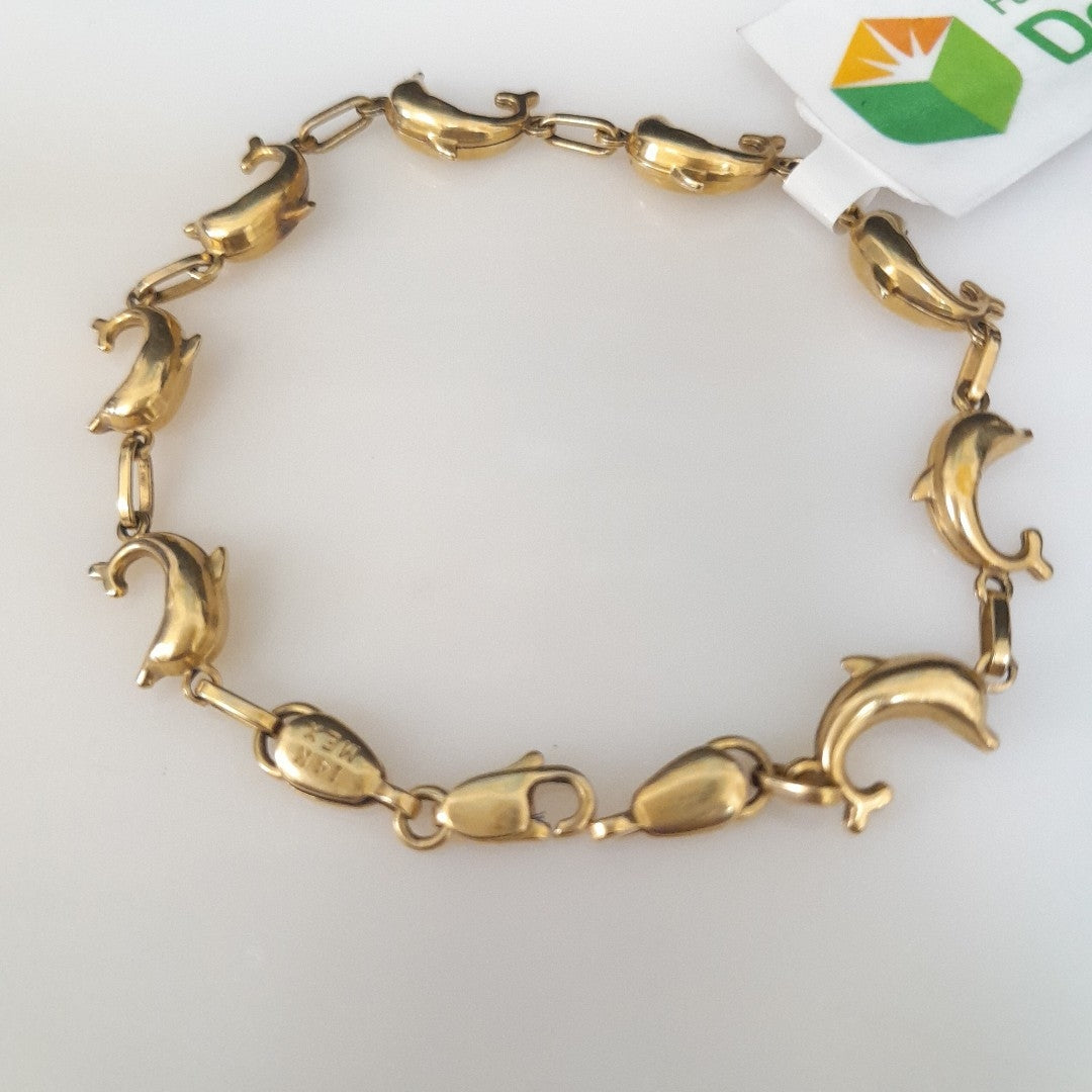 PULSERA. ORO. 14 K 6.2 GRMS (SEMINUEVO)
