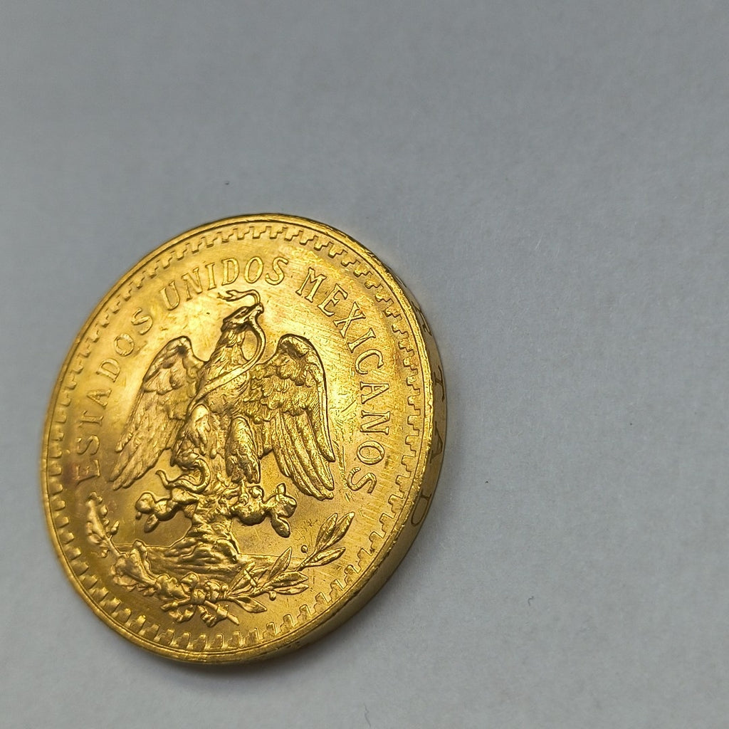 K1 41,60 GRMS - DTO. 0,00 GRMS - 21 K - AVALÚO 76003,20 * IDENTIFICACIÓN MONEDA NOMINATIVA * MONEDAS PESOS 50 PESOS (SEMINUEVO)