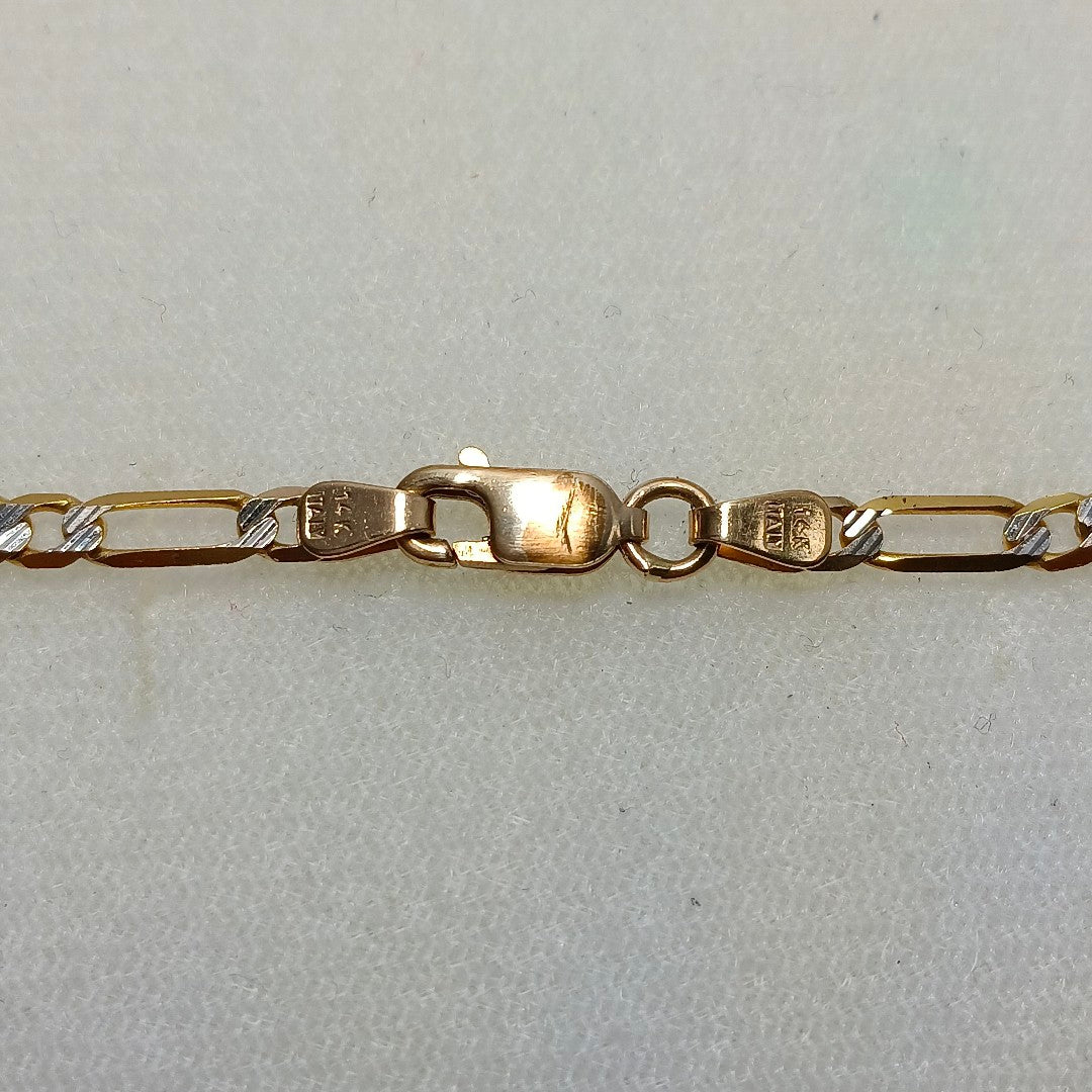 CADENA. ORO, RODIADO 14 K 6.5 GRMS (SEMINUEVO)