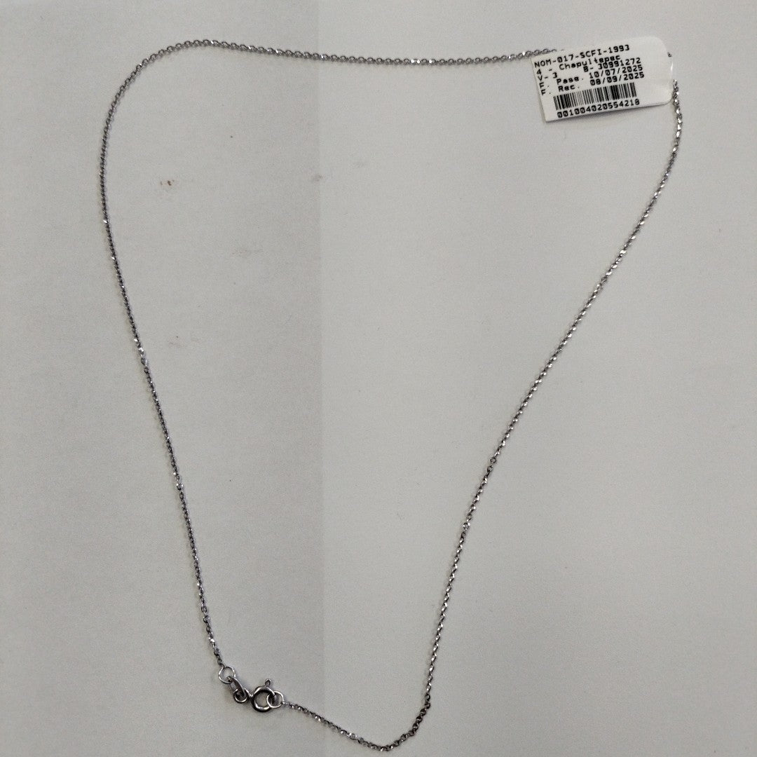 CADENA ORO BLANCO 14 K 1,30 GRMS (SEMINUEVO)