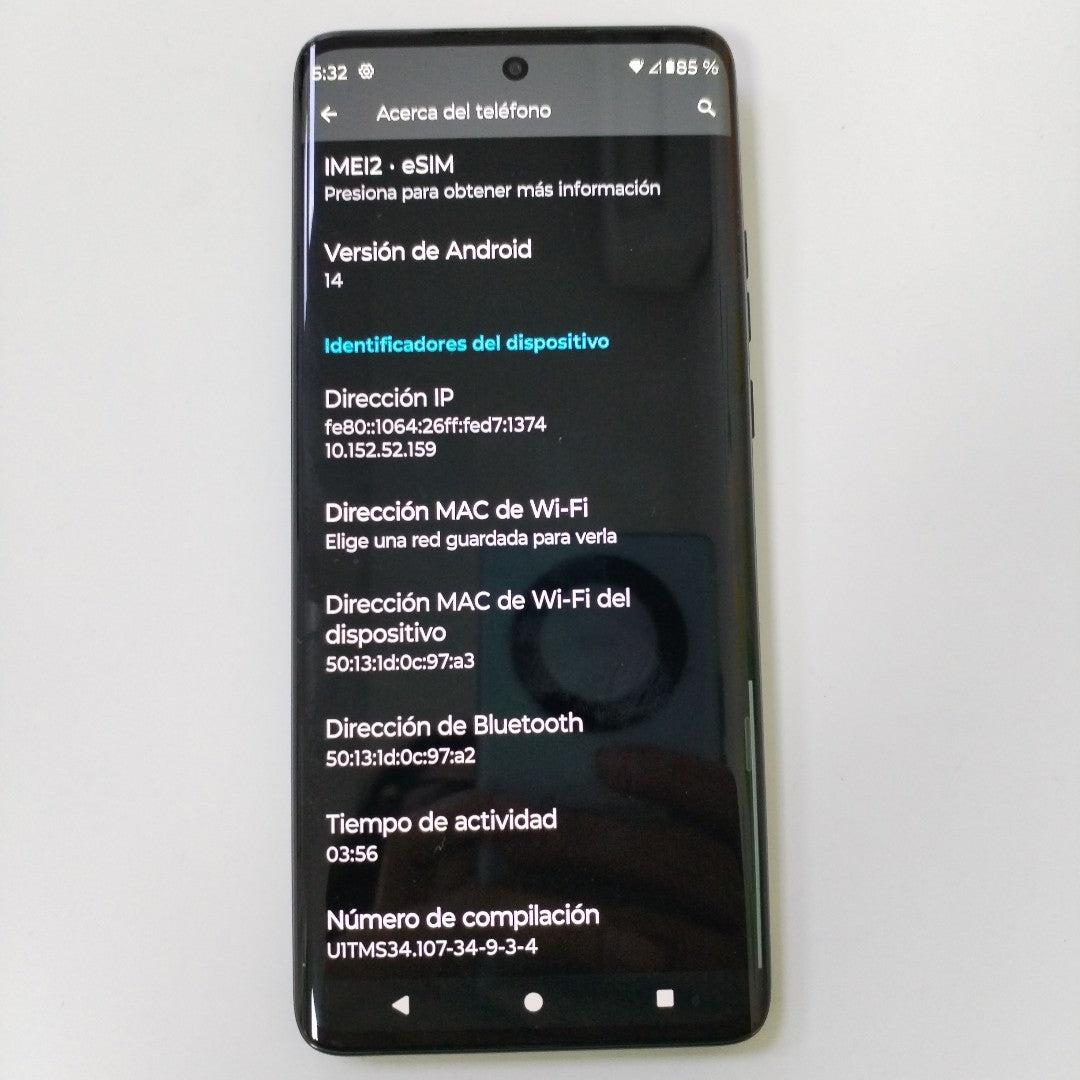 CELULAR MOTOROLA EDGE 40 NEO XT2307-1 (2023) 256 GB 12 GB RAM (SEMINUEVO)