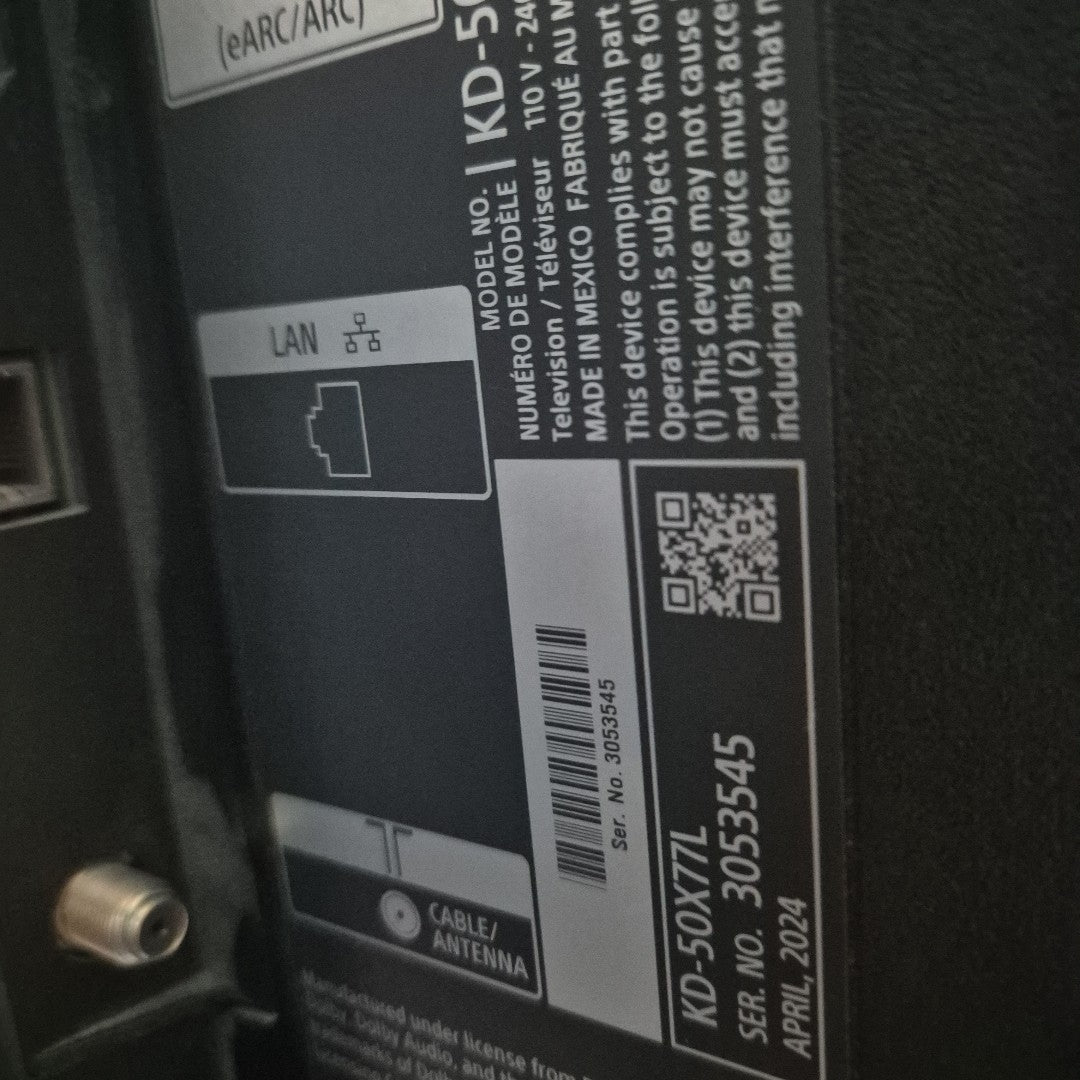 PANTALLA SONY KD-50X77L (2023) 50" LED 4K (SEMINUEVO)