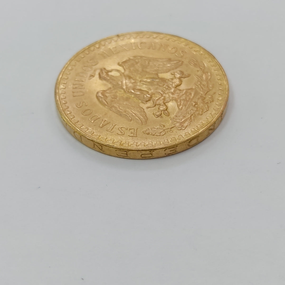K1 41,60 GRMS - DTO. 0,00 GRMS - 21 K - AVALÚO 77126,40 * IDENTIFICACIÓN MONEDA NOMINATIVA * MONEDAS PESOS 50 PESOS (SEMINUEVO)