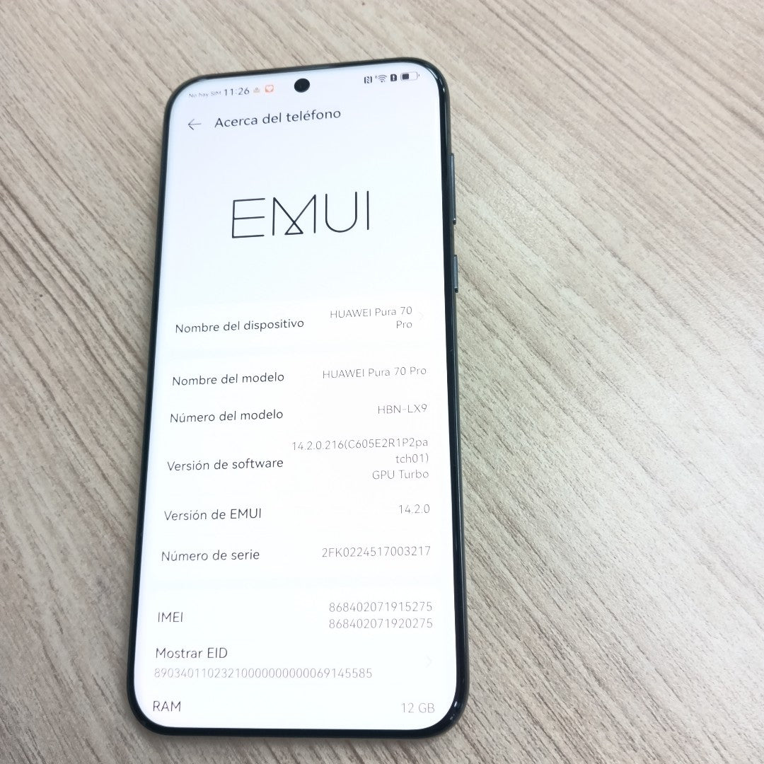 CELULAR HUAWEI PURA 70 PRO HBN-LX9 (2024) 512 GB 12 GB RAM (SEMINUEVO)