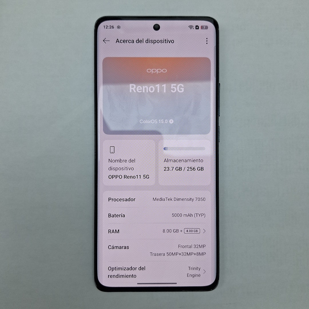 CELULAR OPPO  RENO11 5G CPH2599 (2024) 256 GB 8 GB RAM (SEMINUEVO)