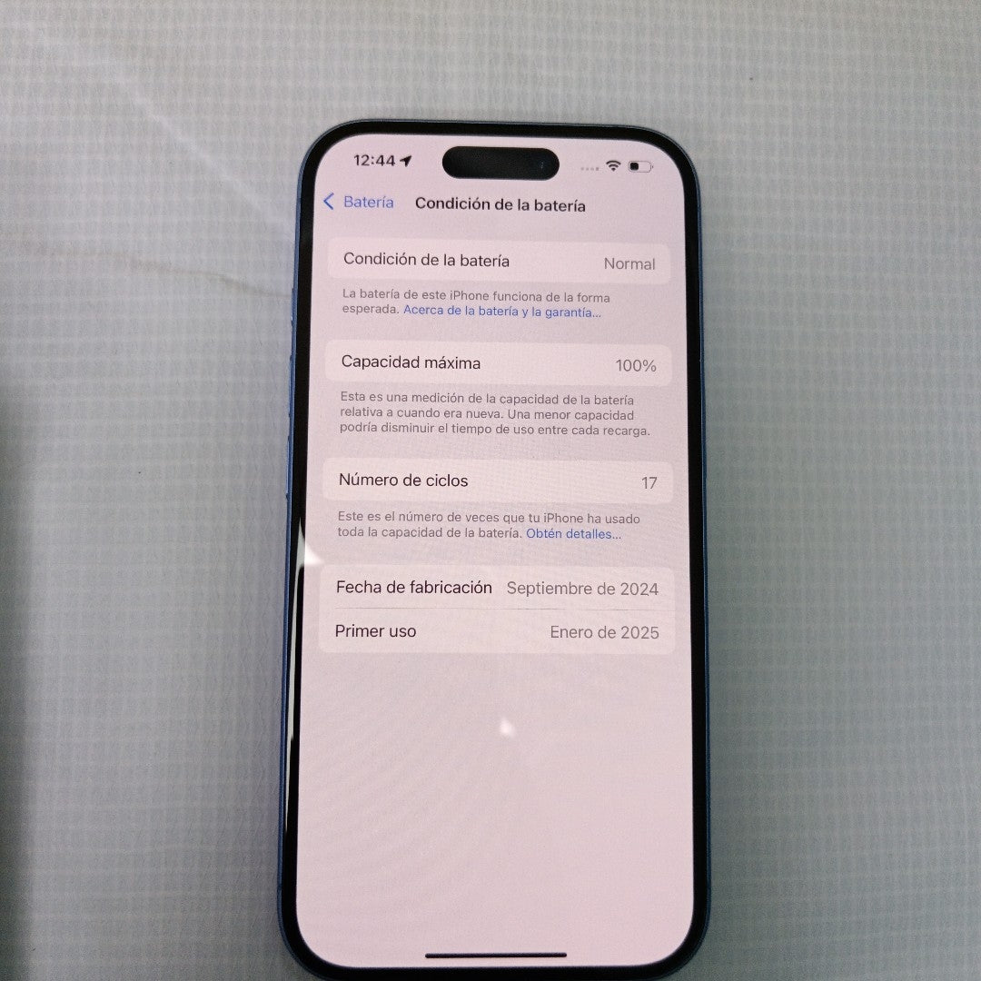 CELULAR APPLE IPHONE 16 A3286 (2024) 128 GB 8 GB RAM (SEMINUEVO)