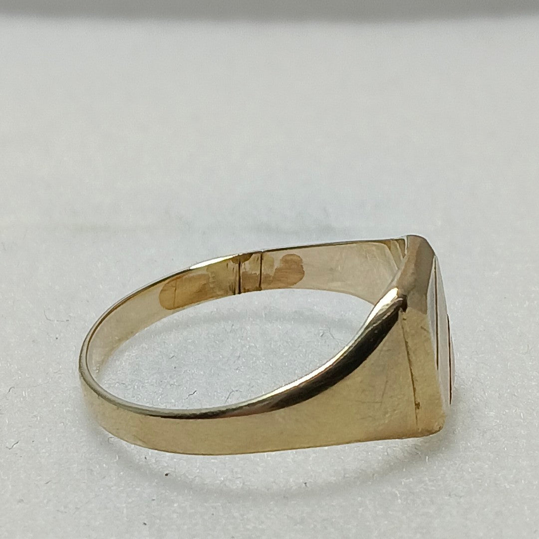 ANILLO ORO COMBINADO 14 K 2.7 GRMS (SEMINUEVO)