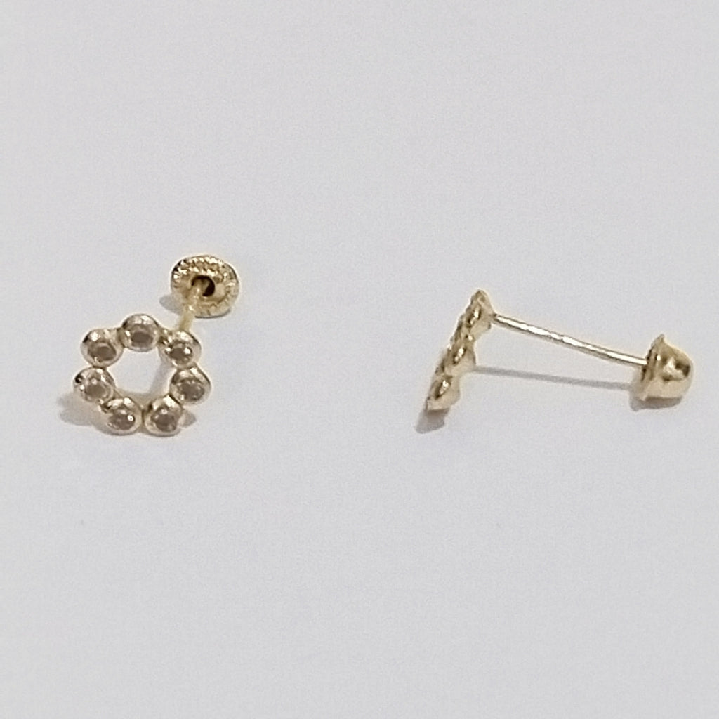 BROQUELES ORO 14K 1 (NUEVO)
