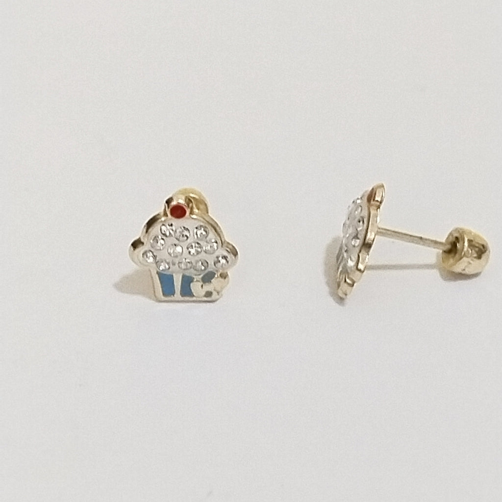 BROQUELES ORO 14K 1 (NUEVO)