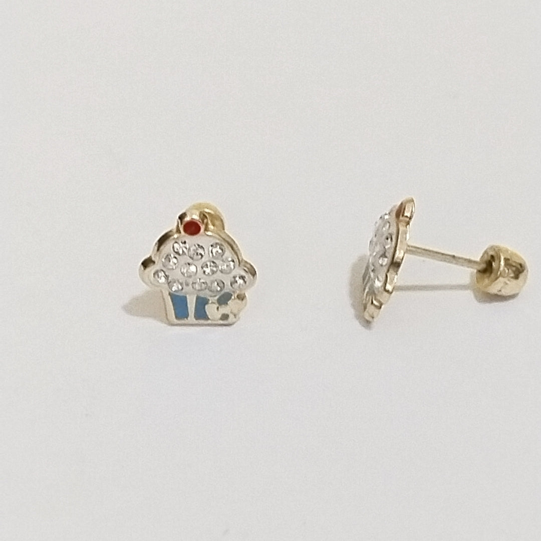 BROQUELES ORO 14K 1 (NUEVO)