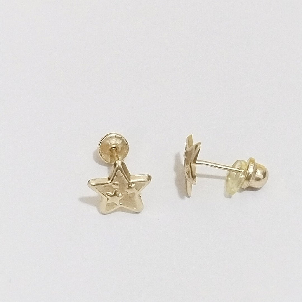 BROQUELES ORO 14K 1 (NUEVO)