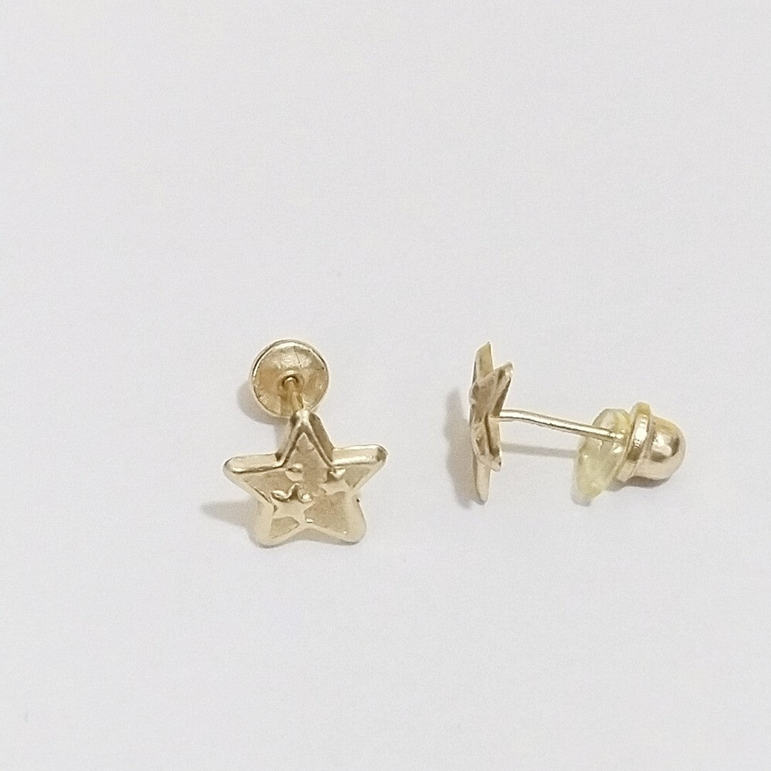 BROQUELES ORO 14K 1 (NUEVO)