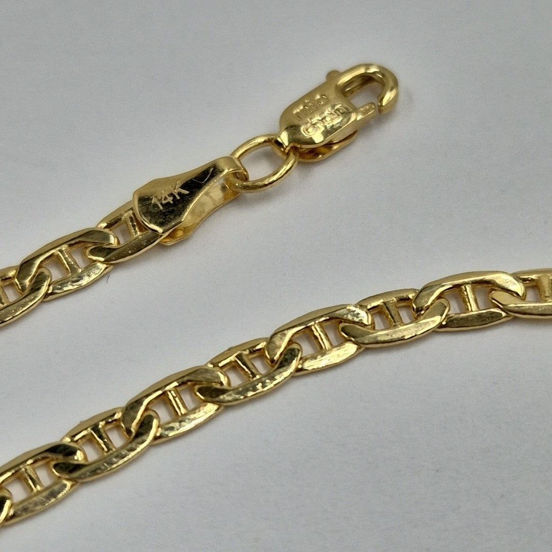 PULSERAS CABALLERO GUCCHI ORO 14K 4.5 (NUEVO)