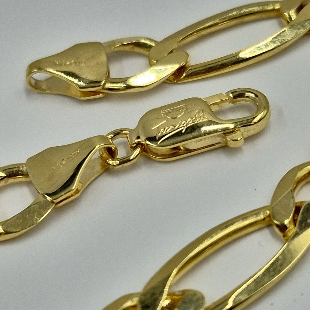 PULSERAS CABALLERO CARTIER 3*1 AMARILLA ORO 14K 14.4 (NUEVO)