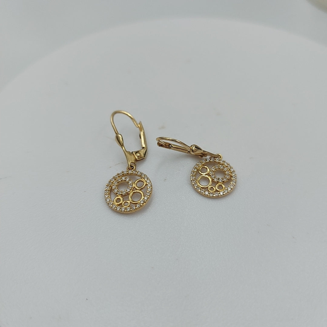 BROQUELES ORO 14K 2.7 (NUEVO)