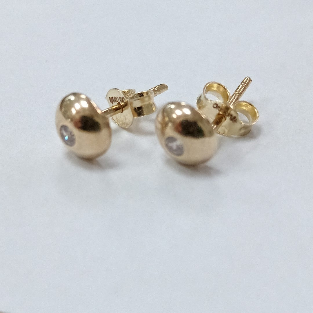 BROQUELES ORO 14K 0.9 (NUEVO)