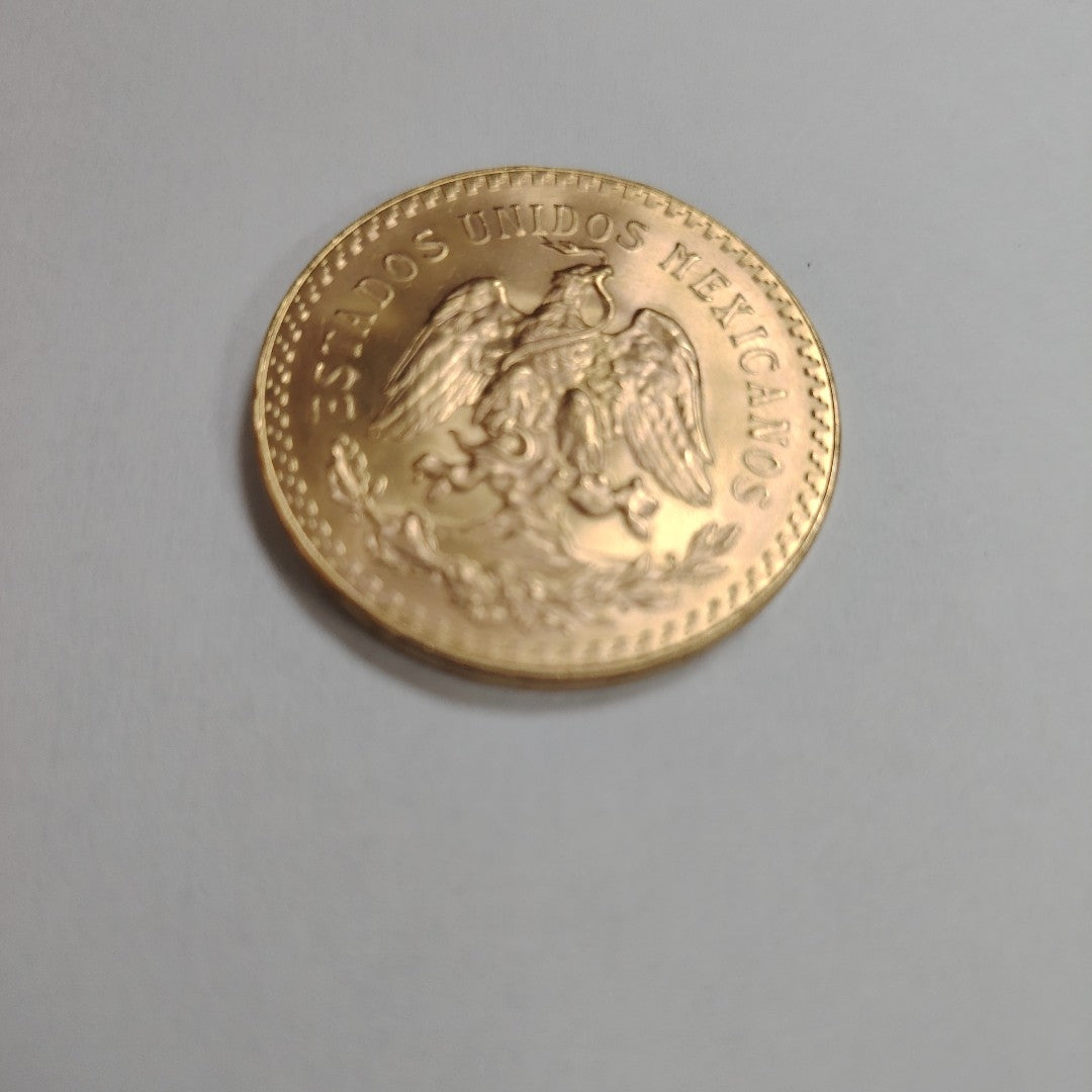 K1 41.6 GRMS - DESC. 0 GRAMOS - 21 K - AVALÚO 77126.4 * * IDENTIFICACIÓN MONEDA NOMINATIVA. * MONEDAS PESOS 50 PESO (SEMINUEVO)