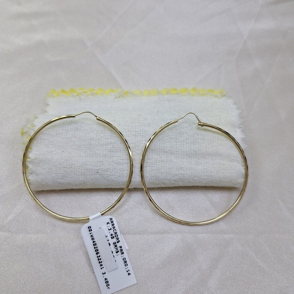 ARRACADAS PAR ORO 14 K 3,40 GRMS (SEMINUEVO)