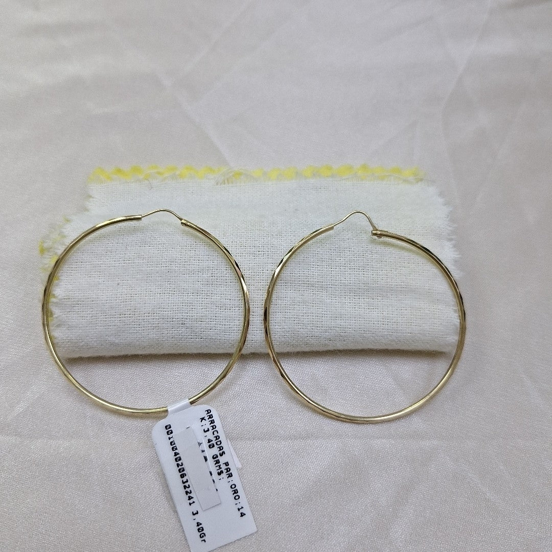 ARRACADAS PAR ORO 14 K 3,40 GRMS (SEMINUEVO)