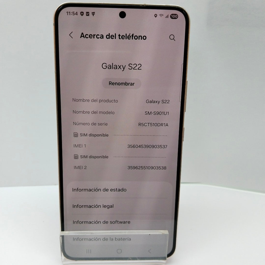 CELULAR SAMSUNG GALAXY S22 SM-S901U1 128 GB 8 GB RAM (SEMINUEVO)