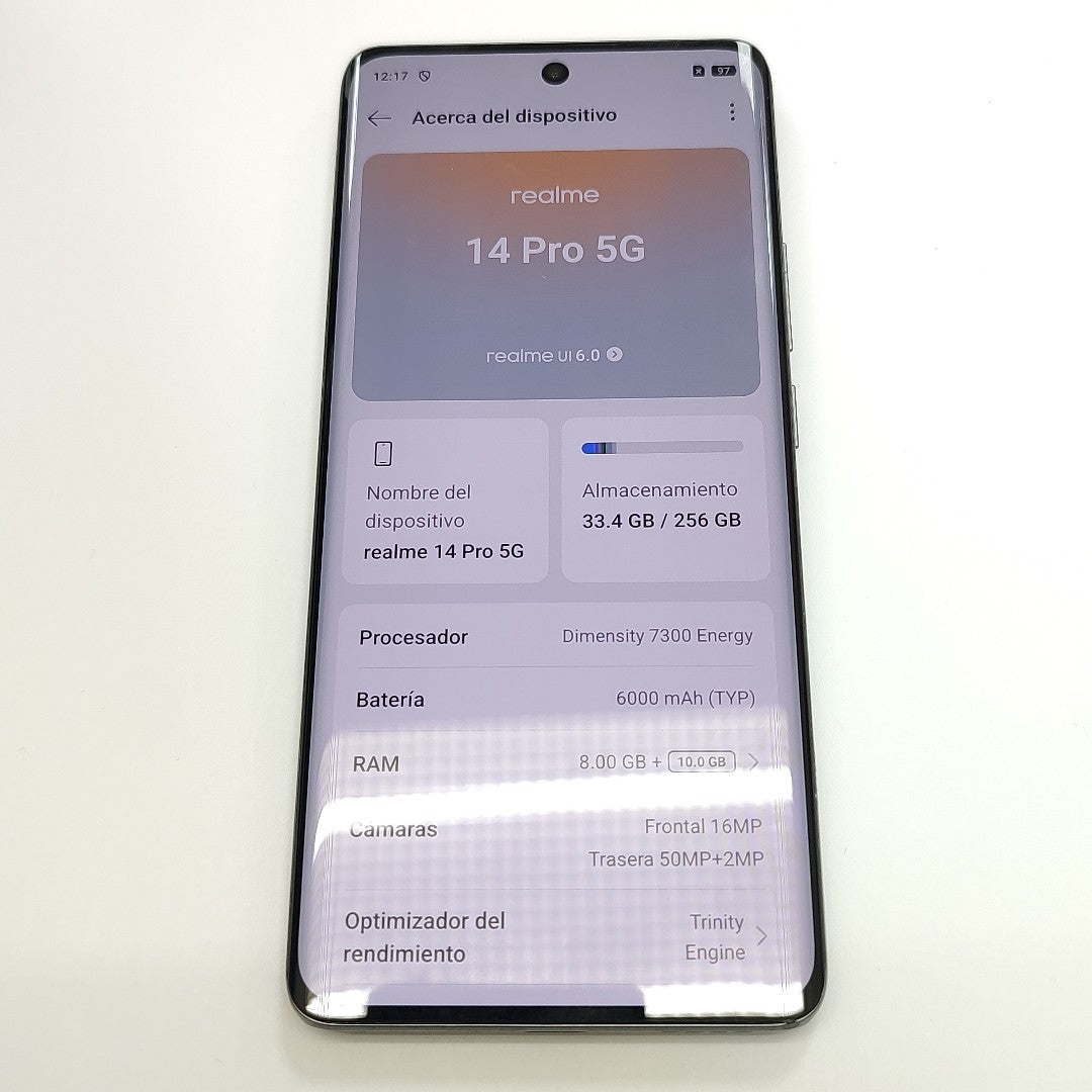 CELULAR REALME 14 PRO 5G RMX5056 (2025) 256 GB 8 GB RAM (SEMINUEVO)