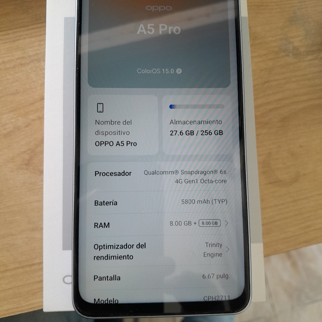 CELULAR OPPO  A5 PRO CPH2711 (2025) 256 GB 8 GB RAM