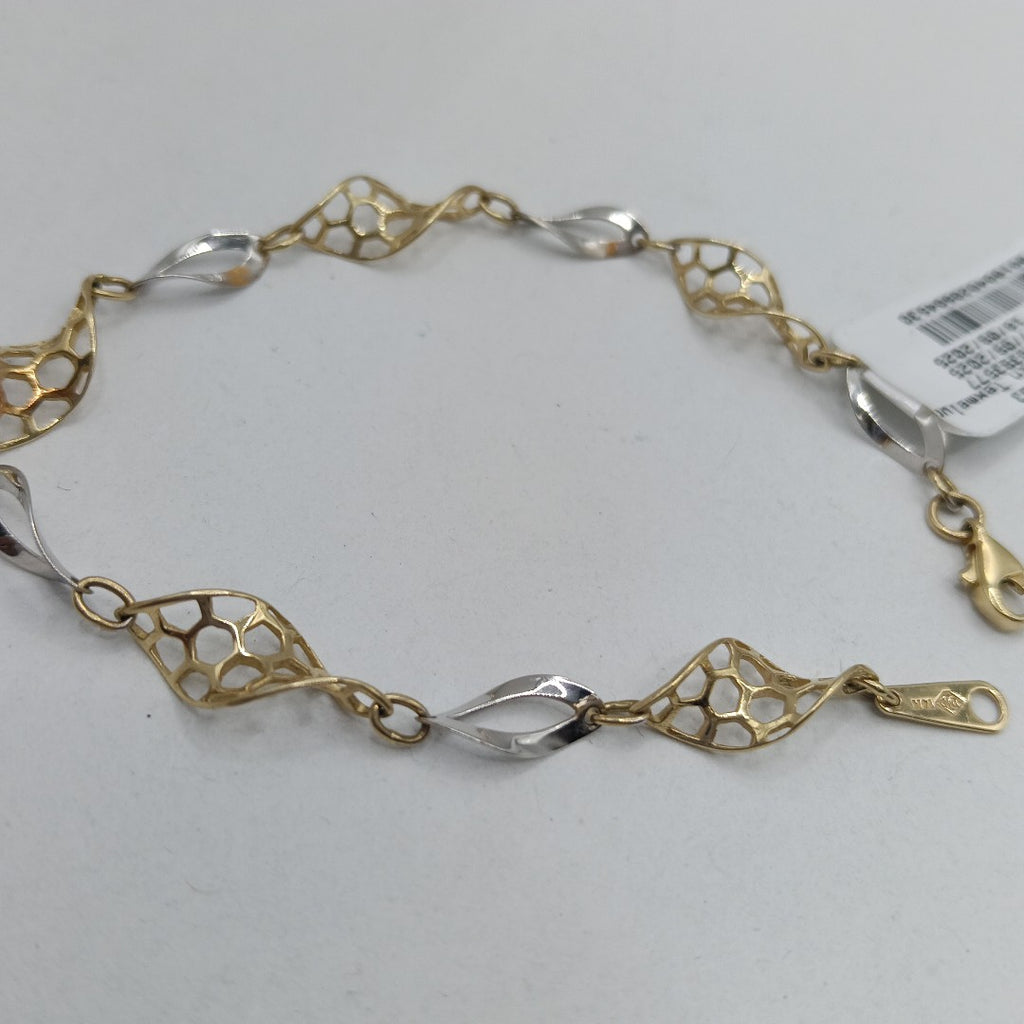 PULSERA. ORO, ORO BLANCO. 14 K 2 GRMS (SEMINUEVO)