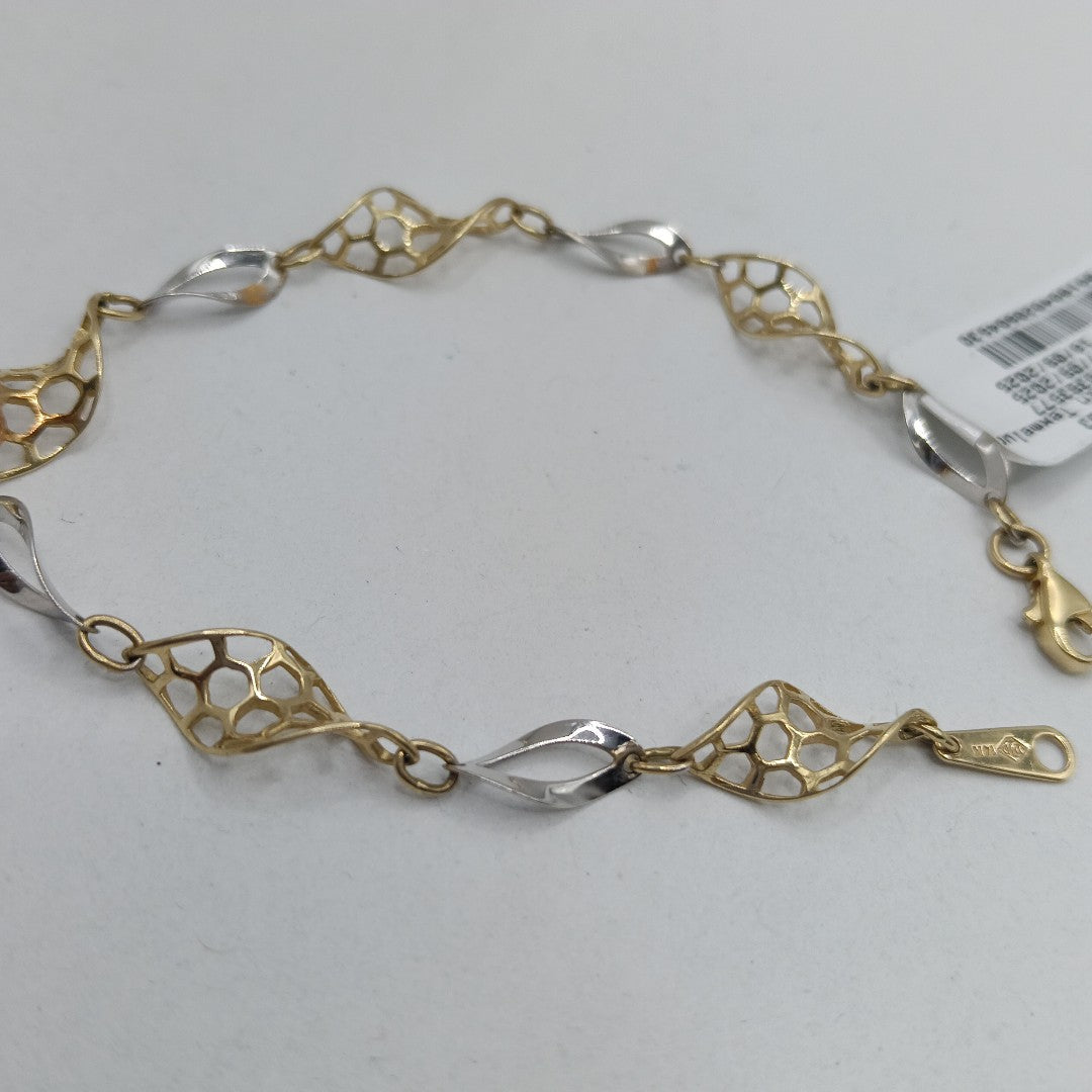 PULSERA. ORO, ORO BLANCO. 14 K 2 GRMS (SEMINUEVO)