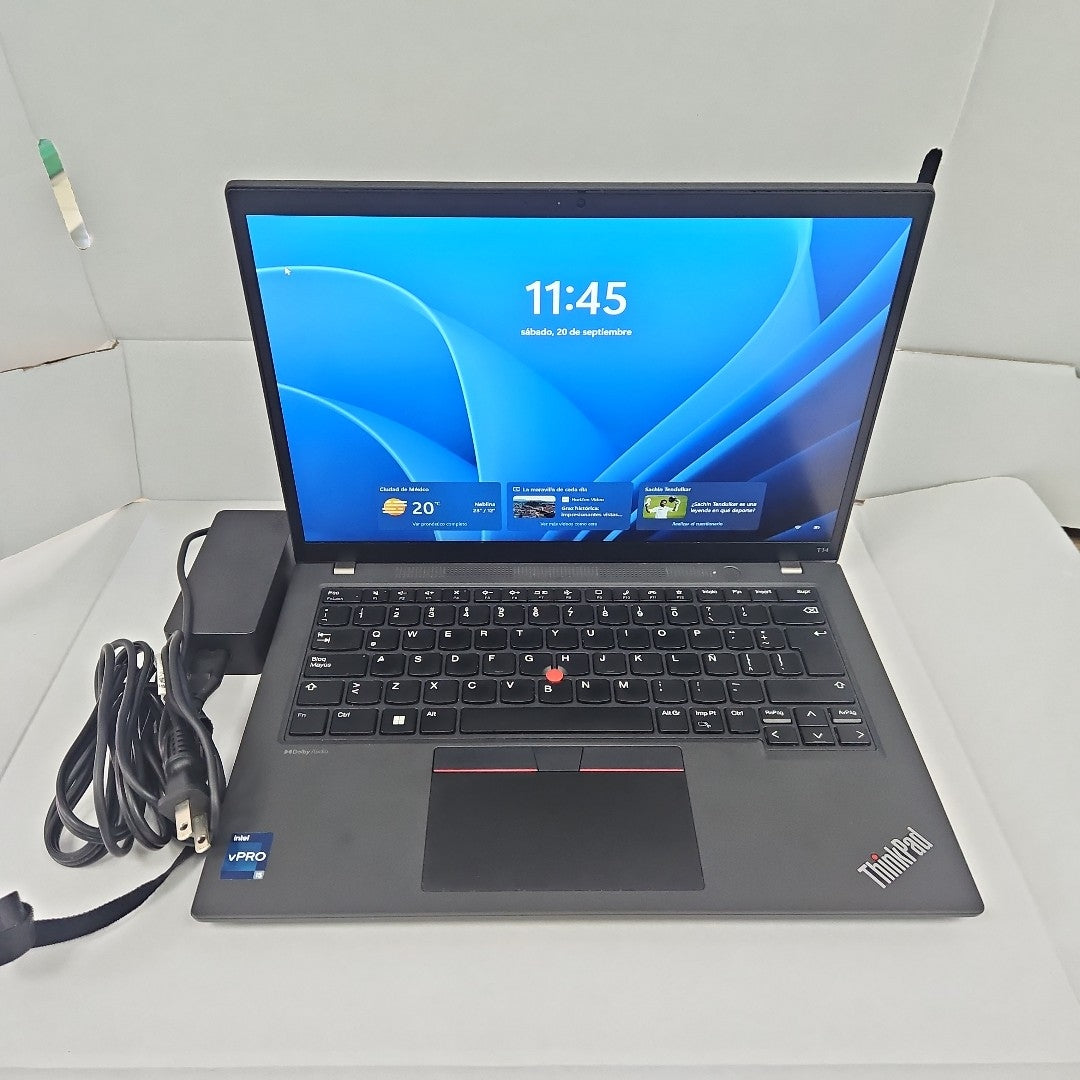 LAPTOP LENOVO THINKPAD T14 GEN 4 (2024) 512 GB SSD 16 GB RAM (SEMINUEVO)