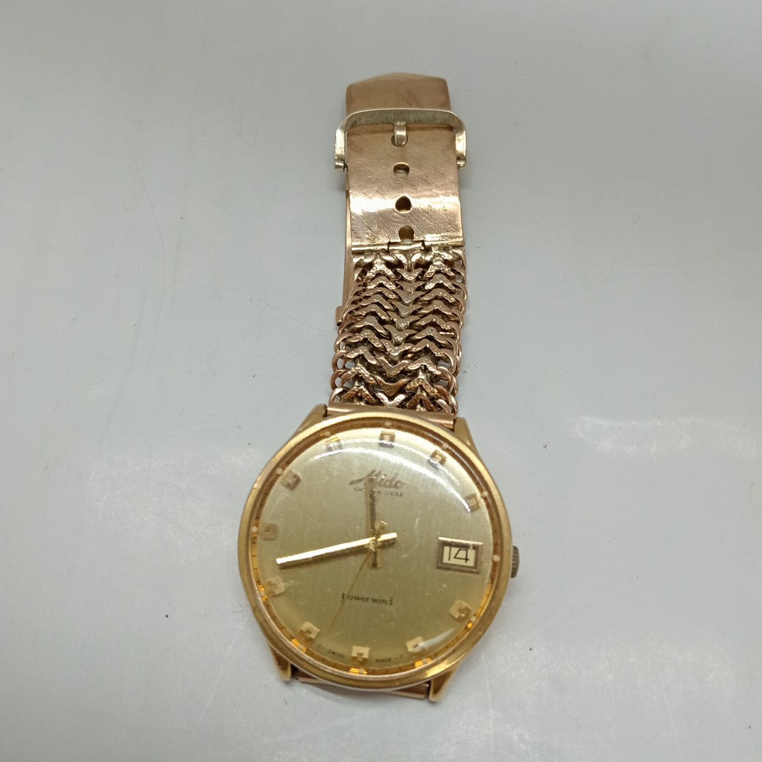 RELOJ CAJA ACERO PULSO ORO. ORO. 8 K 55 GRMS (SEMINUEVO)