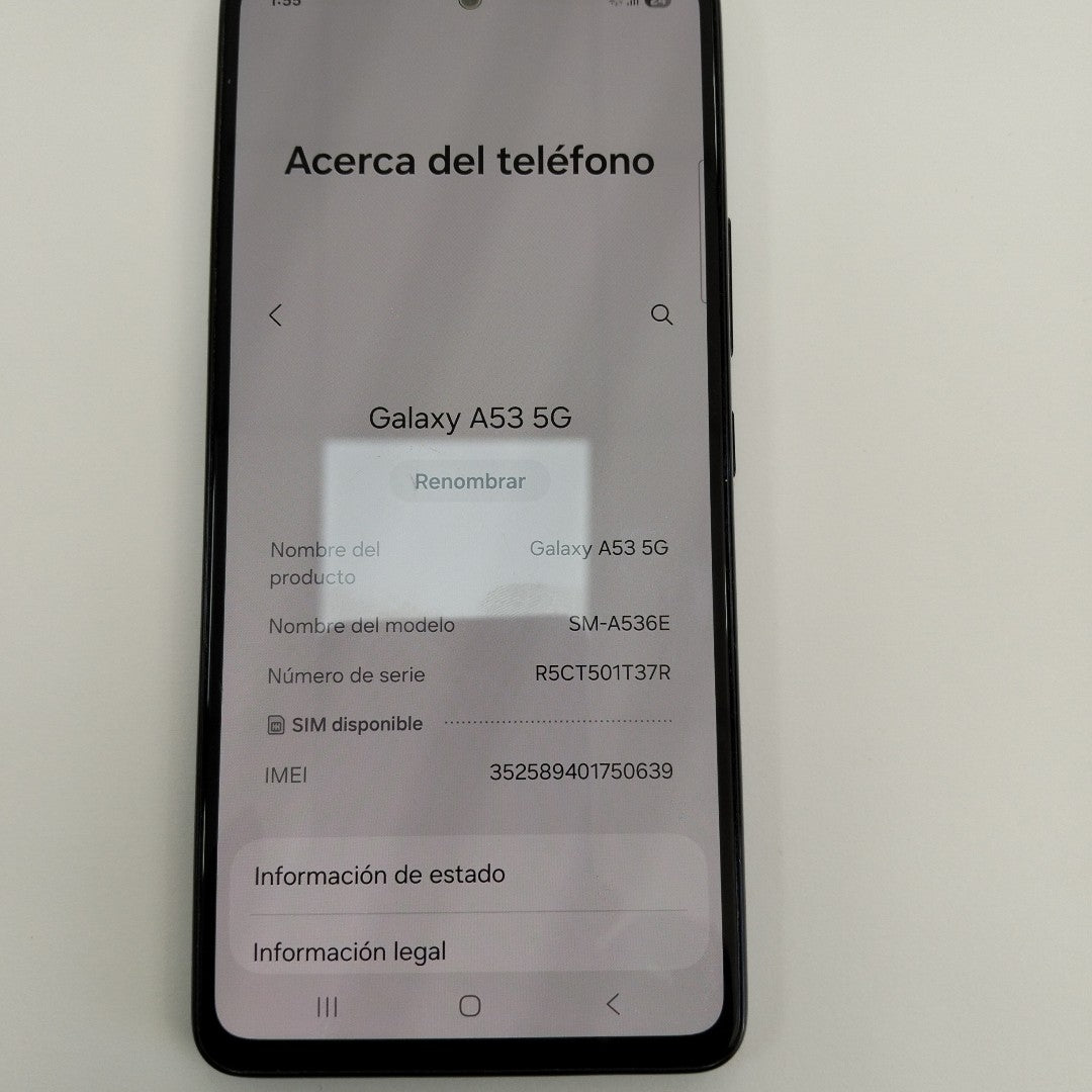 CELULAR SAMSUNG GALAXY A53 5G SM-A536E 128 GB 8 GB RAM (SEMINUEVO)