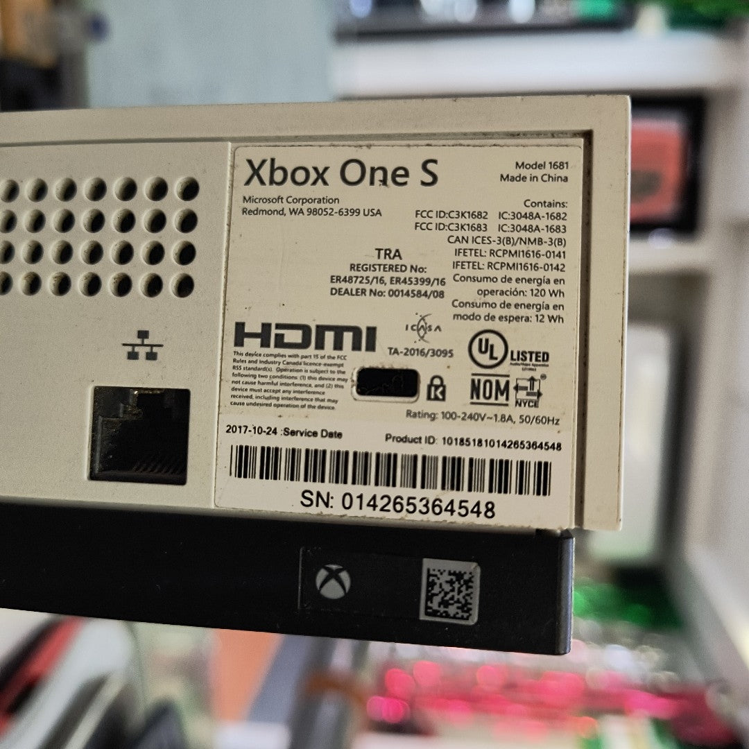 CONSOLA DE VIDEOJUEGO MICROSOFT XBOX ONE S 500 GB 