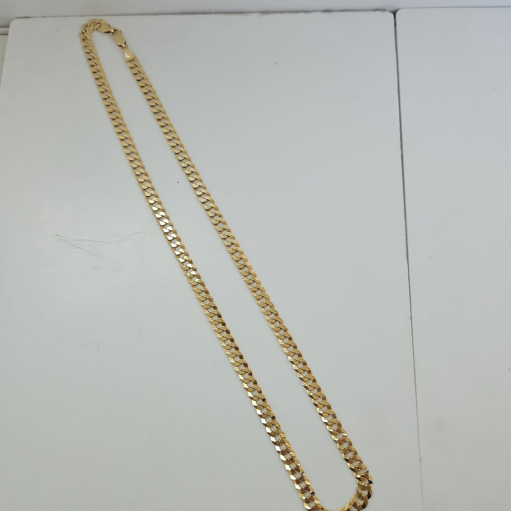CADENAS BARBADA AMARILLA ORO 14K 30.4 (NUEVO)
