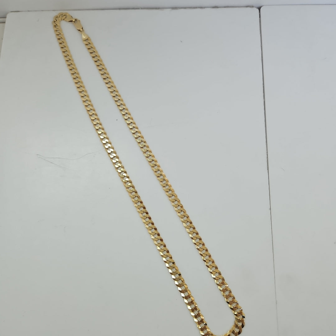 CADENAS BARBADA AMARILLA ORO 14K 30.4 (NUEVO)