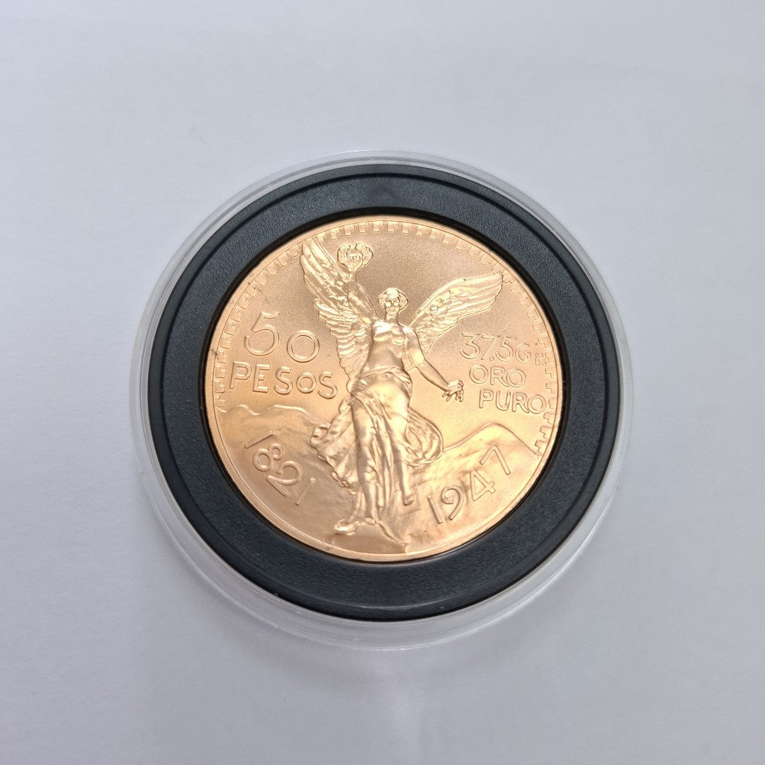 K1 41,60 GRMS - DTO. 0,00 GRMS - 21 K - AVALÚO 79534,21 * IDENTIFICACIÓN MONEDA NOMINATIVA * MONEDAS PESOS 50 PESOS (SEMINUEVO)