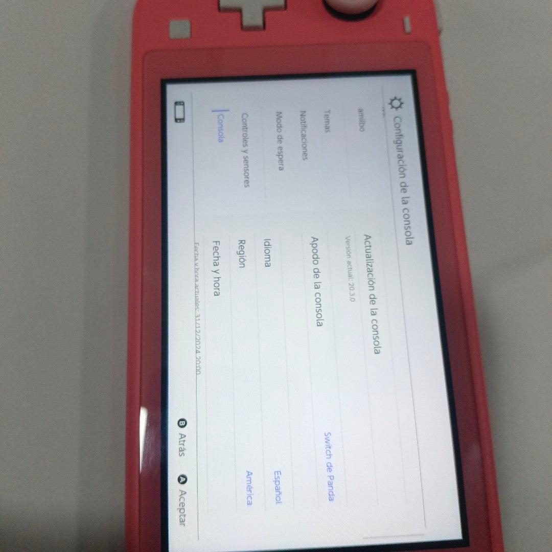 CONSOLA DE VIDEOJUEGO NINTENDO SWITCH LITE 32 GB (SEMINUEVO)