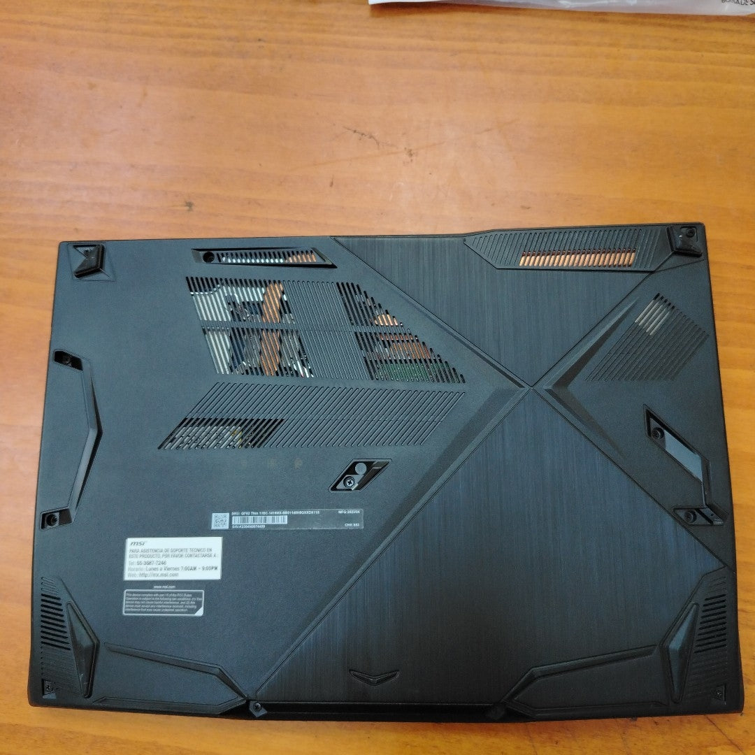 LAPTOP MSI GF63 THIN 11SC-1419MX (2023) 512 GB SSD 16 GB RAM (SEMINUEVO)