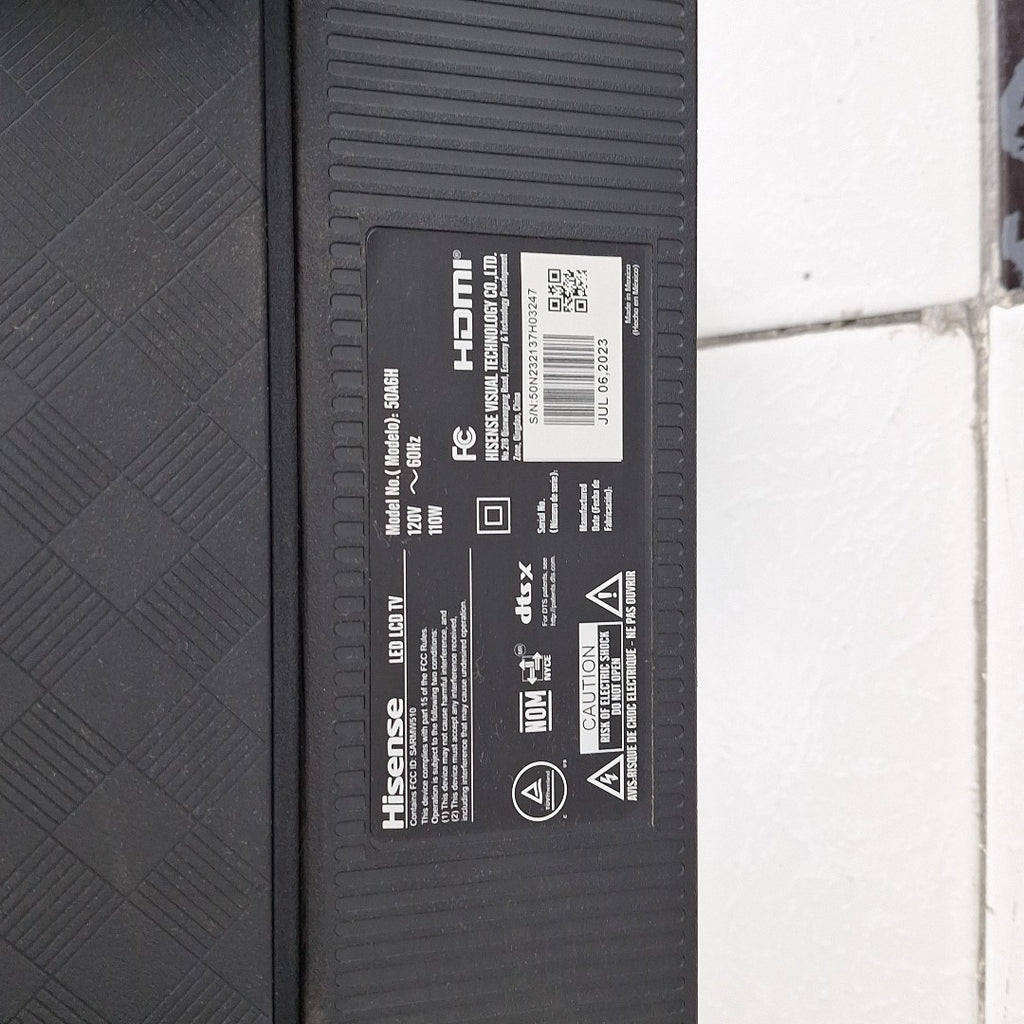 PANTALLA HISENSE 50A6H (2023) 50" LED 4K