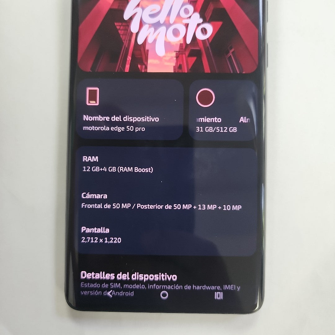 CELULAR MOTOROLA EDGE 50 PRO XT2403-2 (2024) 512 GB 12 GB RAM (SEMINUEVO)