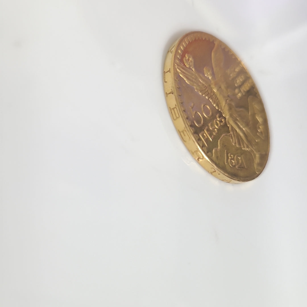 K1 41,60 GRMS - DTO. 0,00 GRMS - 21 K - AVALÚO 76003,20 * IDENTIFICACIÓN MONEDA NOMINATIVA * MONEDAS PESOS 50 PESOS (SEMINUEVO)