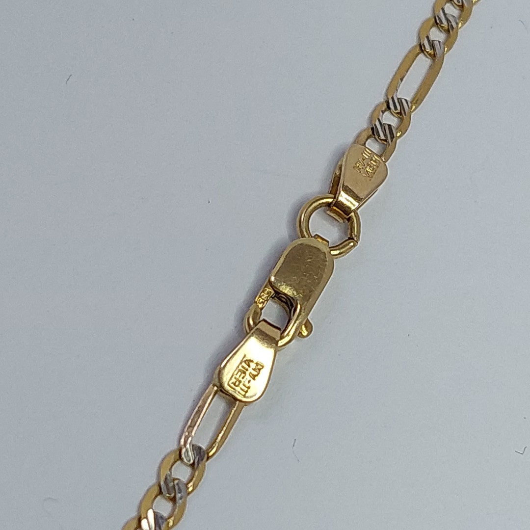 CADENA, DIJE ORO, RODIADO 14 K 5 GRMS (SEMINUEVO)