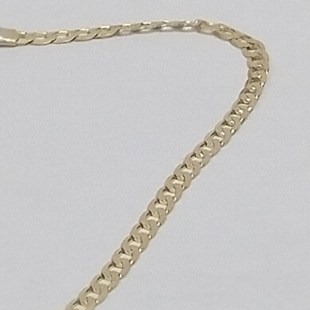 PULSERAS CABALLERO BARBADA AMARILLA ORO 14K 1.6 (NUEVO)