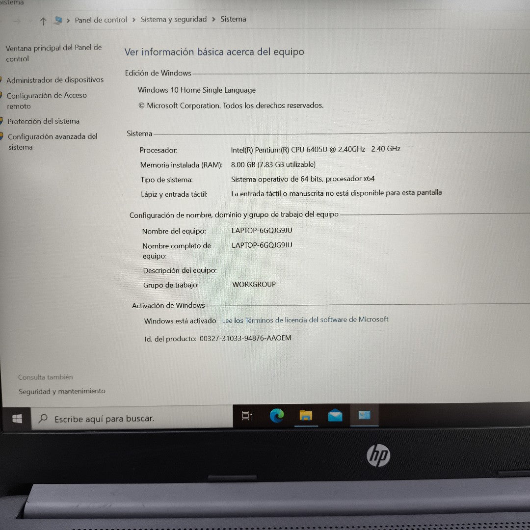LAPTOP HP 14-CF2081LA (2021) 256 GB SSD 8 GB RAM (SEMINUEVO)